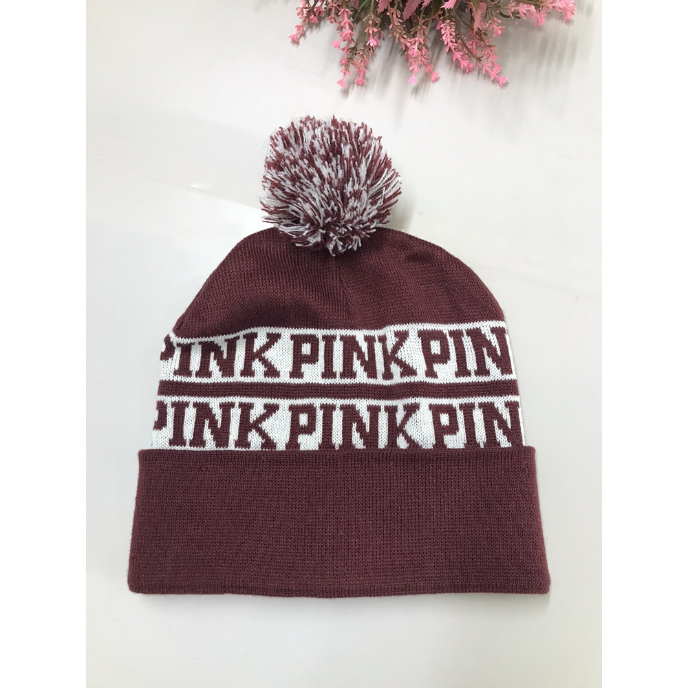 Victoria's Secret VICTORIAS SECRET PINK NATION KNIT WINTER BEANIE HAT
